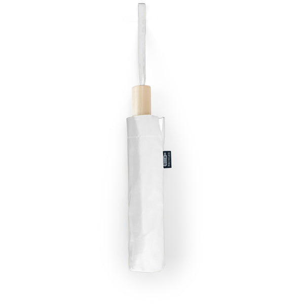 Ombrello Pieghevole in RPET con Manico in Legno Naturale e Copertura Coordinata 95 cm - immagine 3