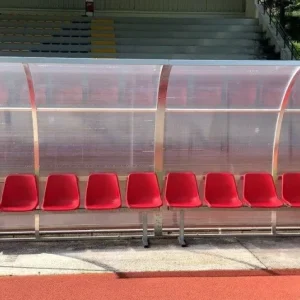 Panchina Modulare con Tettuccio – Alluminio 50x30mm – 12 Posti – Policarbonato Alveolare – Personalizzabile – 6 Metri Panchina Modulare con Tettuccio – Alluminio 50x30mm – 12 Posti – Policarbonato Alveolare – Personalizzabile – 6 Metri