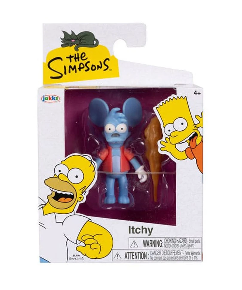 Itchy with Club - The Simpsons - Mini Figure Wave 2 - 7cm