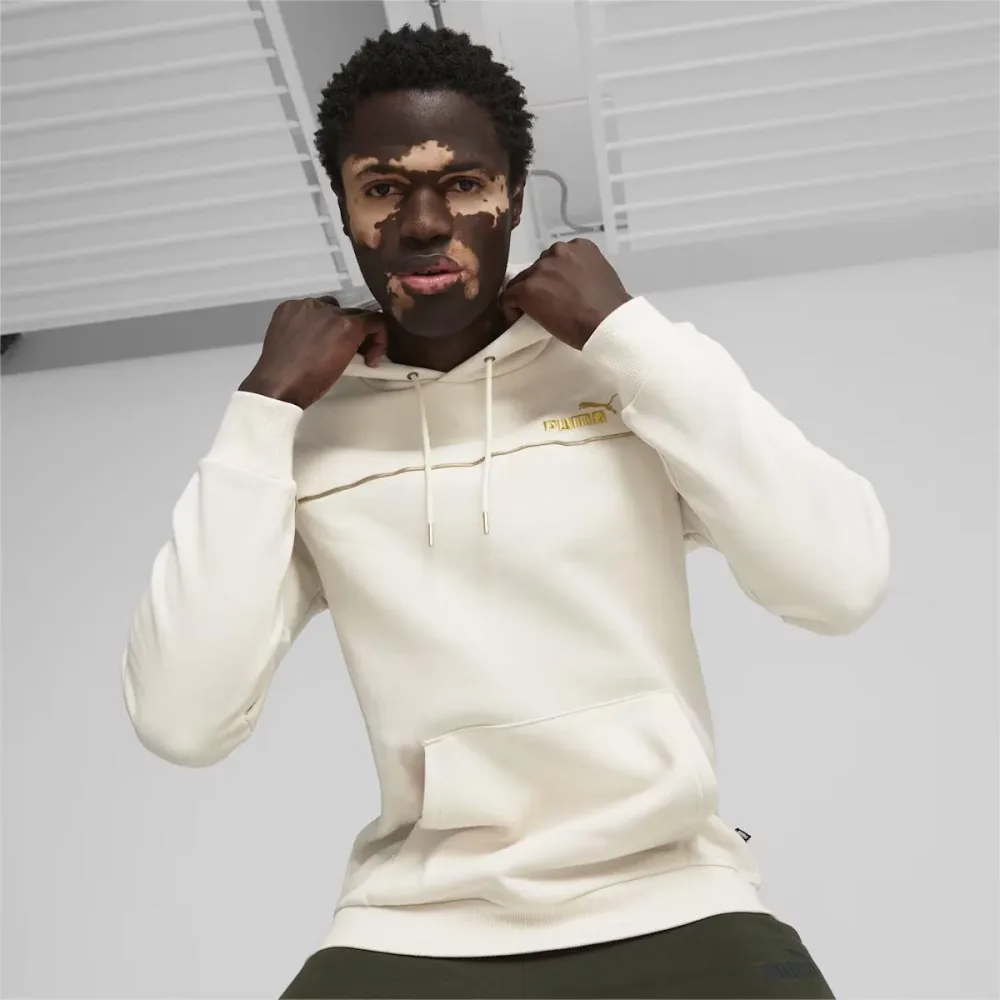Puma Felpa Uomo Ess + Minimal Gold Hoodie - immagine 2
