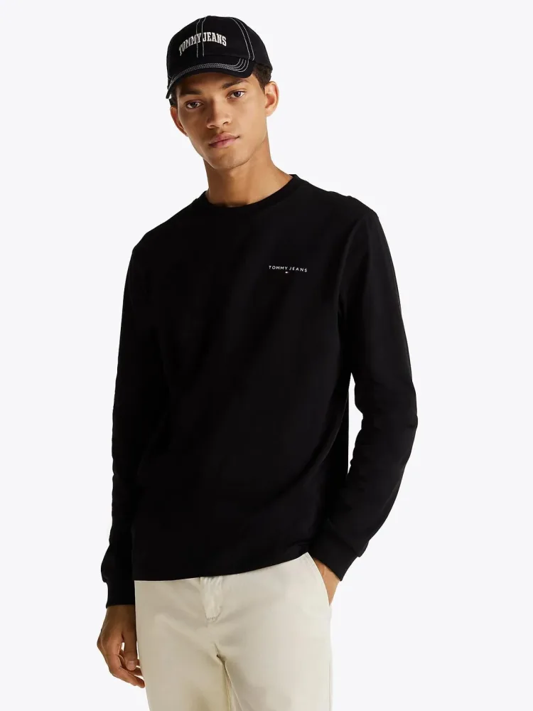 Tommy Hilfiger T Shirt Ml Uomo Slim Linear - immagine 2