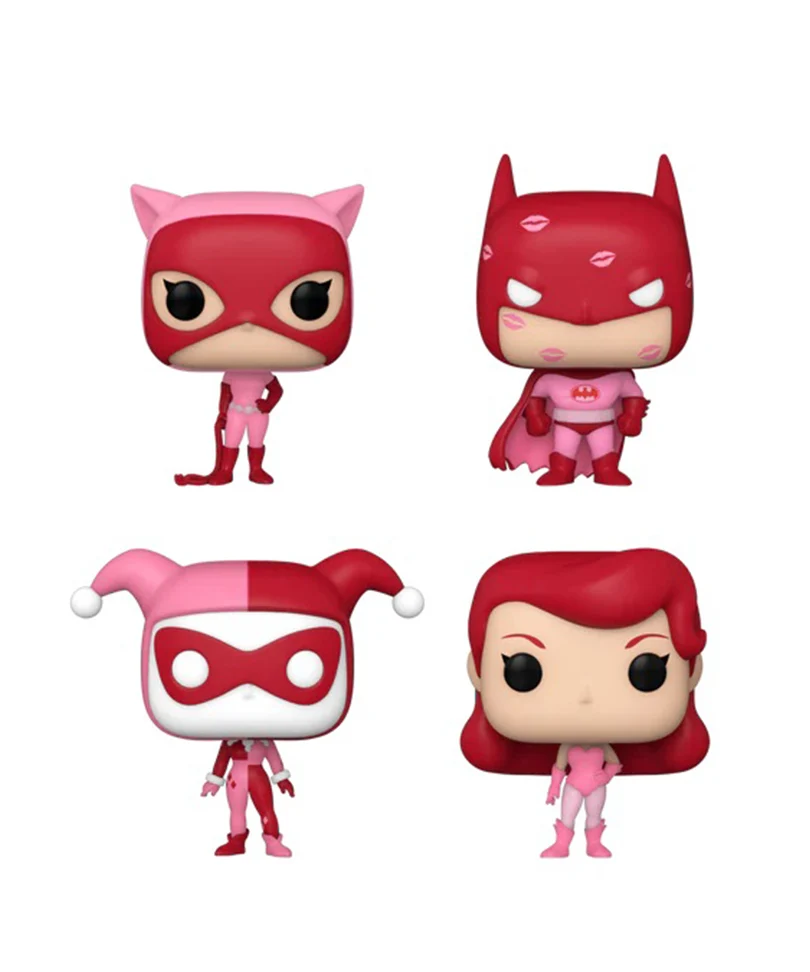 Batman / Catwoman / Poison Ivy / Harley Quinn 4-pack DC Valentine Mystery Minis - immagine 3