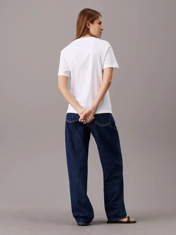 Calvin Klein T Shirt Donna Ck Embro Badge - immagine 2