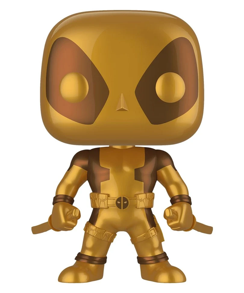 Deadpool (Two Swords) (Gold) (Metallic) (10-Inch)
