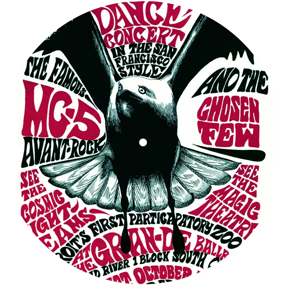 Slipmats 33 TB106 – Panno feltro giradischi Rock Music Poster