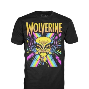 Funko Marvel T-Shirt Wolverine Black Light (Taglia XL)