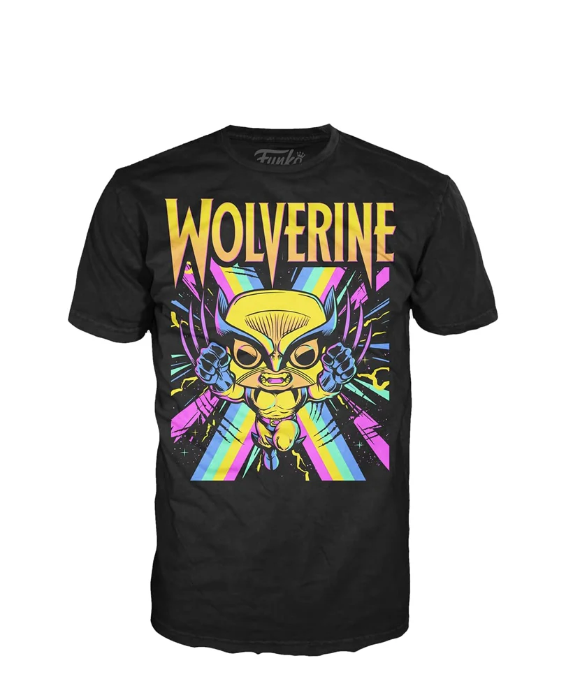Funko Marvel T-Shirt Wolverine Black Light (Taglia XL)