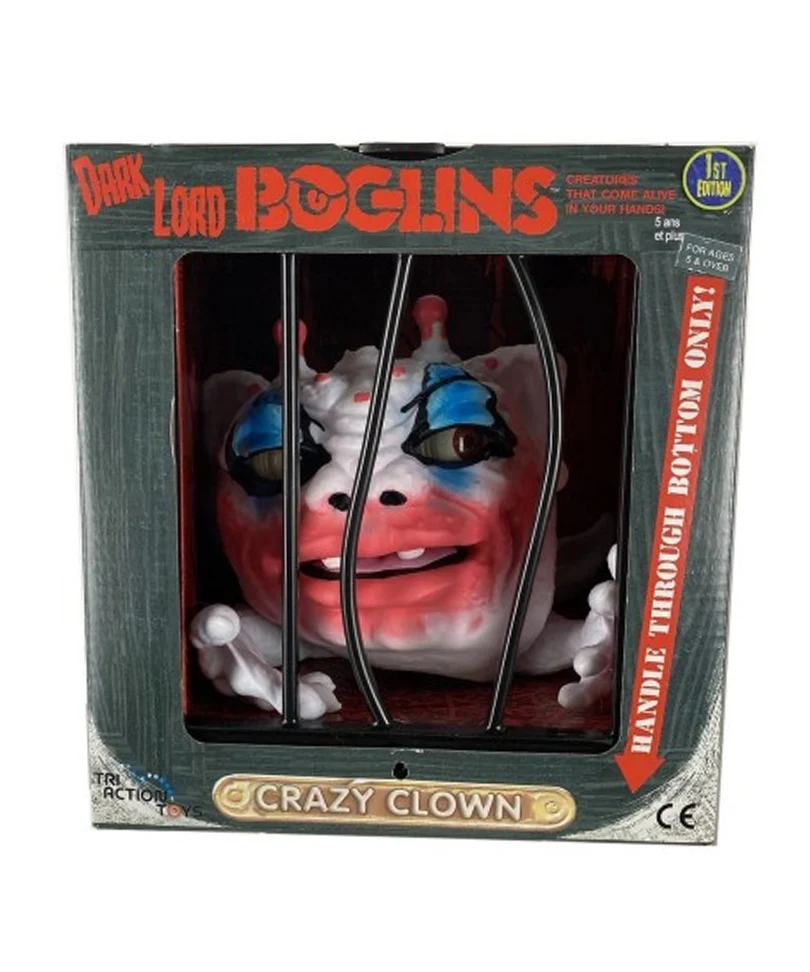 Boglins Dark Lord Hand Puppet Crazy Clown (Glow In The Dark)