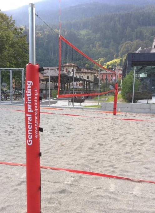 Impianto Beach Volley - Pali Ø70mm Zincati a Caldo - Scorrevoli Tropicalizzati - Argano Tendirete - Beach Tennis - immagine 2