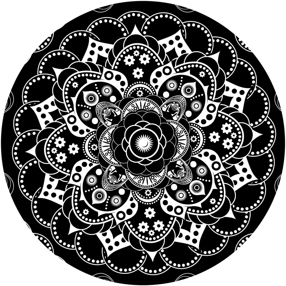 Slipmats 33 TB034 – Panno feltro giradischi – Mandala