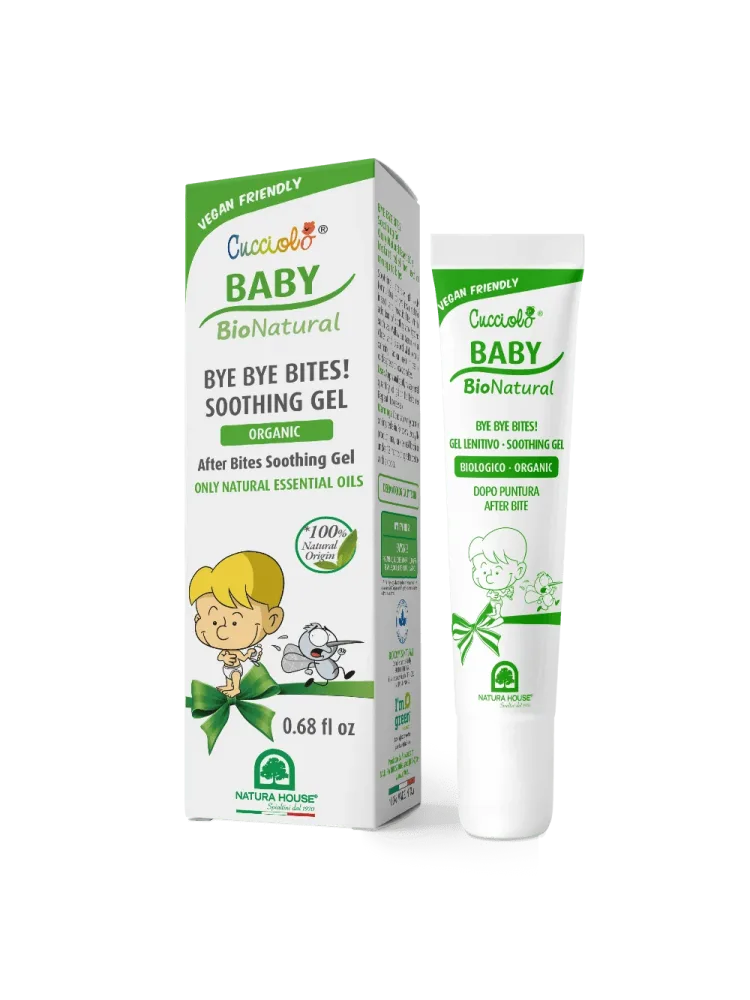 CUCCIOLO Baby BIO Natural BYE BYE BITES GEL LENITIVO Dopo Puntura - solo Oli Essenziali Naturali, Biologico - immagine 3