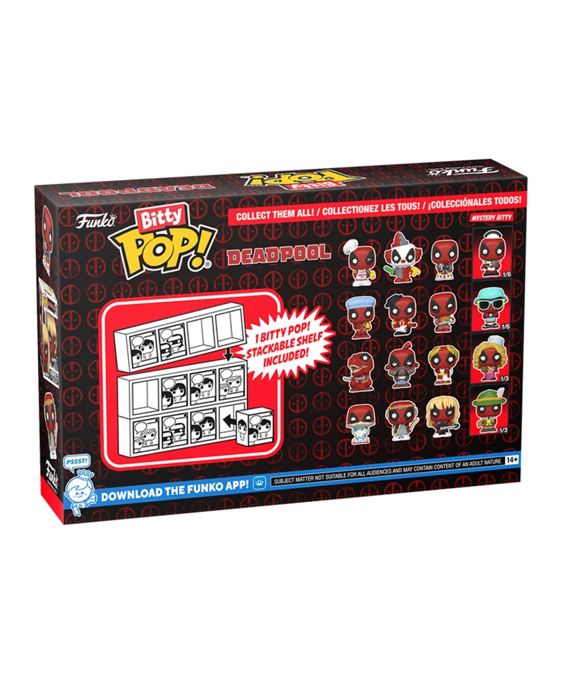 Sleepover Deadpool / Larp Deadpool / Deadpool Heavy Metal / Mystery Bitty (4-Pack) - immagine 2