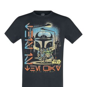 Star Wars T-Shirt The Mandalorian with Grogu Star Wars T-Shirt The Mandalorian with Grogu