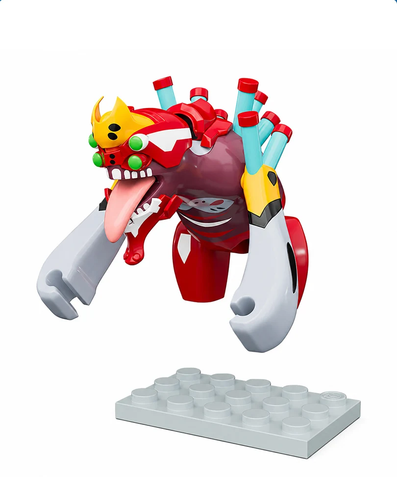 Rebuild Of Evangelion Unit 02 Beast Form 2nd Phase Type 1 Brickroid - immagine 2