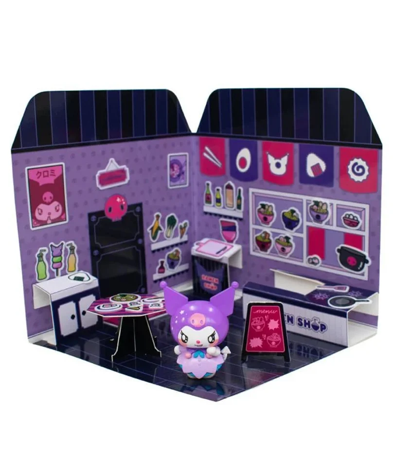 Hello Kitty Sticker House - Ramen Restaurant Kuromi 6 cm