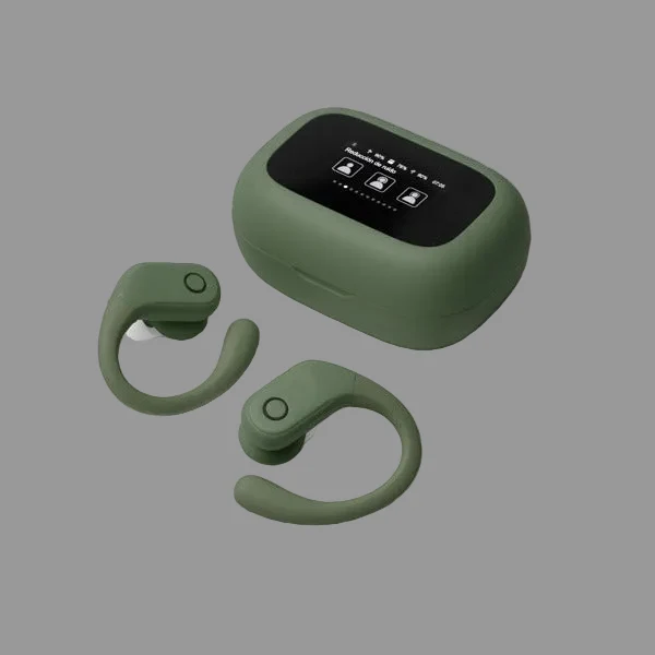 Auricolari Wireless Ergonomici con Custodia Touch Screen | Display 9 Lingue Auricolari Wireless Ergonomici con Custodia Touch Screen | Display 9 Lingue