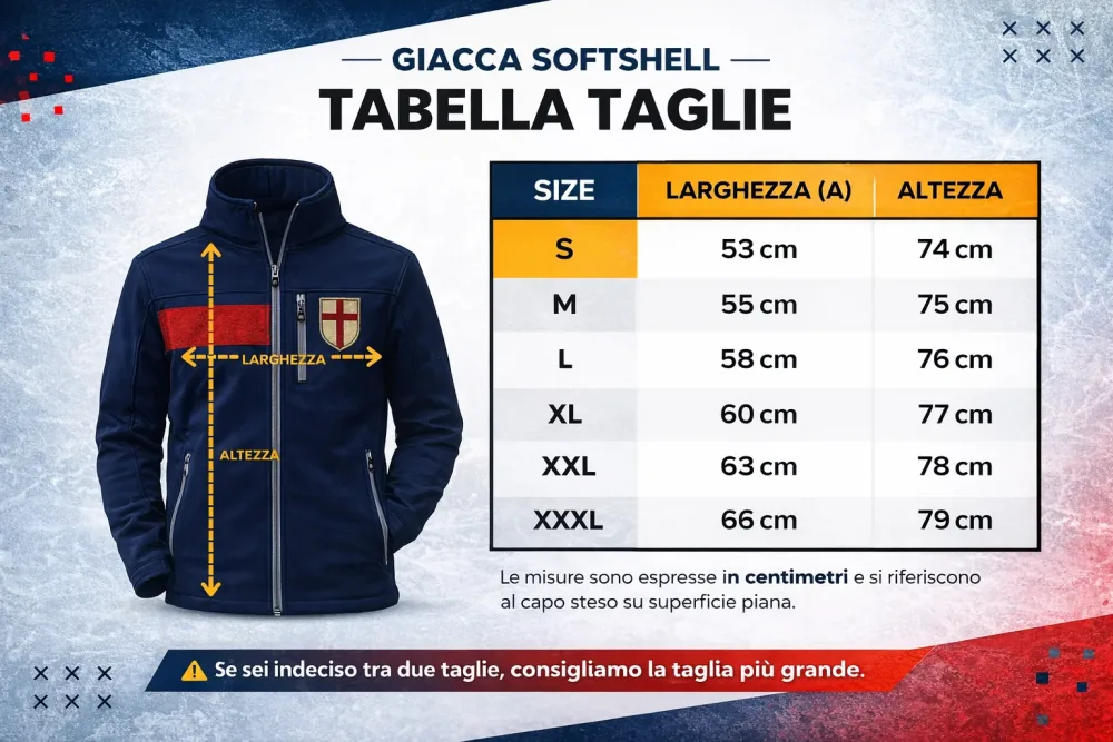 Giacca Softshell Genoa Invernale | Calda e Resistente per Tifosi - immagine 2