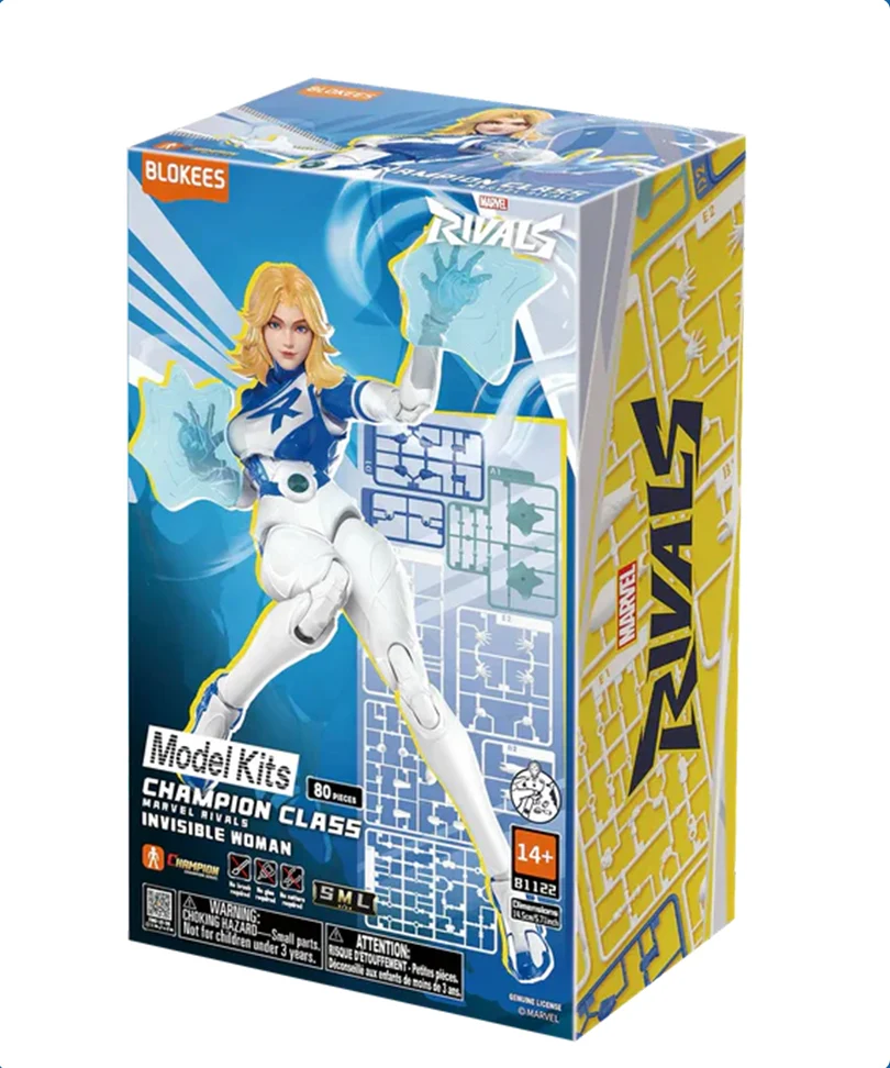 Marvel Rivals Blokees Plastic Model Kit Champion Class 11 Invisible Woman