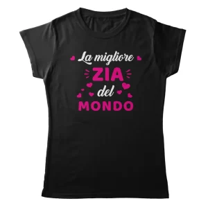 TeesBlitz T-Shirt Donna – Miglior Zia – tee23-003 TeesBlitz T-Shirt Donna – Miglior Zia – tee23-003
