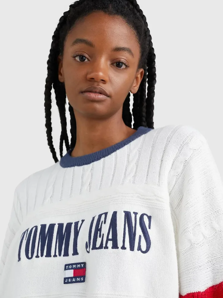 Tommy Hilfiger Maglia Donna Crop Archive - immagine 3