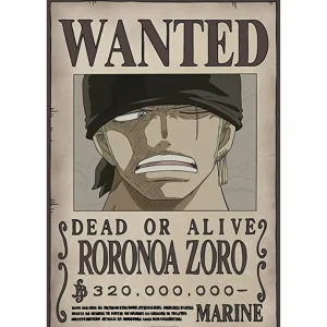 One Piece – Poster “WANTED ZORO” (52X38) One Piece – Poster “WANTED ZORO” (52X38)