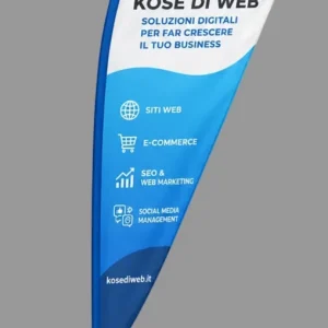 Drop Display | Bandiere a Goccia Personalizzabili | Telo Nautico Antivento 4 Formati