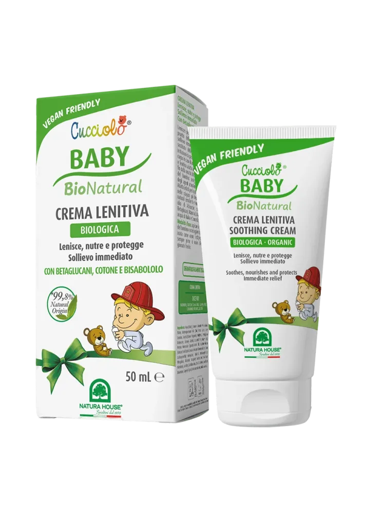 CUCCIOLO Baby BIO Natural CREMA LENITIVA Biologica - Lenisce, Nutre, Protegge - SOLLIEVO IMMEDIATO