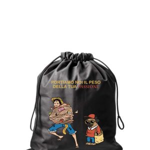 Zaino a Sacco Nero – Luffy & Joker Zaino a Sacco Nero – Luffy & Joker