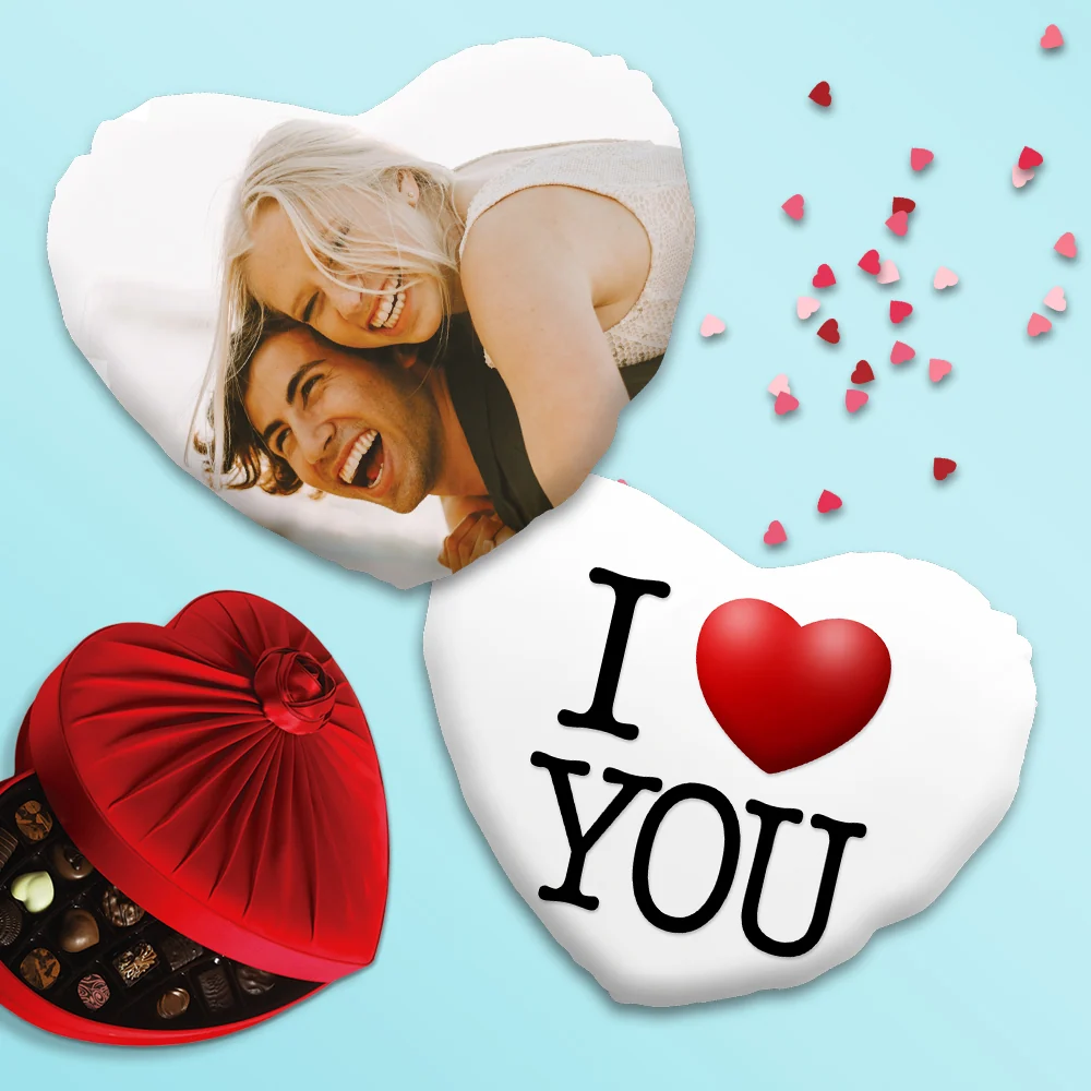 Cuscino a cuore 40×40 personalizzato con retro SAN VALENTINO sv-14