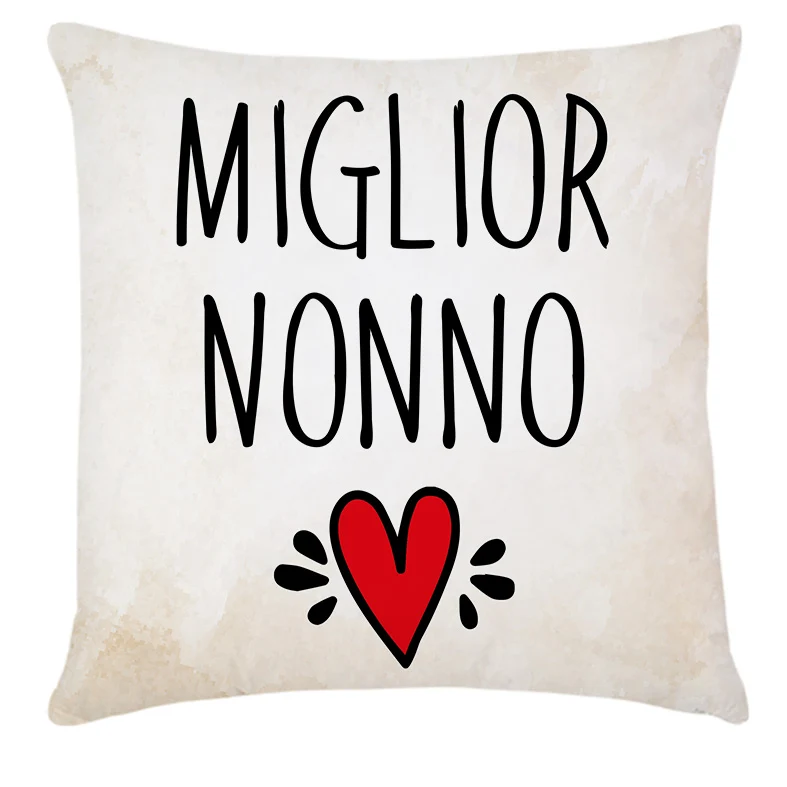 Cuscino 40×40 grafica MIGLIOR NONNO