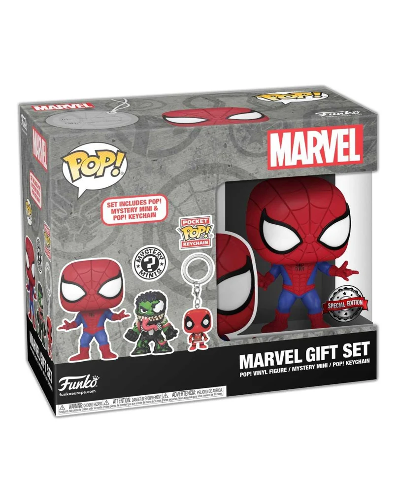 Exclusive BOX: Funko POP! Spider-Man & Mystery Minis & Keychain