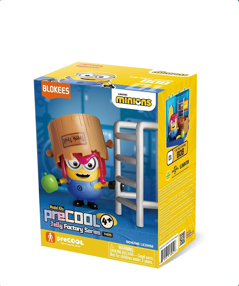 Minions Blokees Plastic Model Kit PreCool Jelly Factory Series 1 Bob