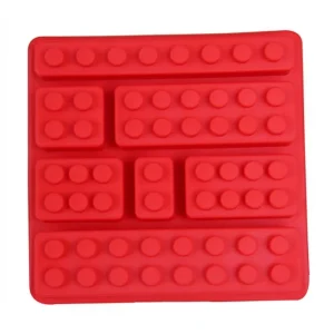 Stampo in Silicone Mattoncini Quadrato Rosso Stampo in Silicone Mattoncini Quadrato Rosso