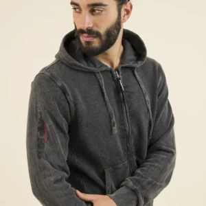 Podhio Felpa Uomo Stone Full Zip Podhio Felpa Uomo Stone Full Zip
