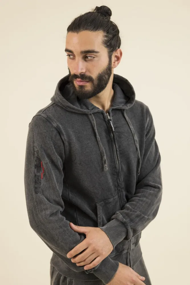 Podhio Felpa Uomo Stone Full Zip