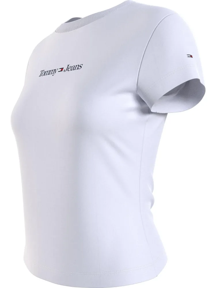 Tommy Hilfiger T Shirt Donna Serif Linear - immagine 3