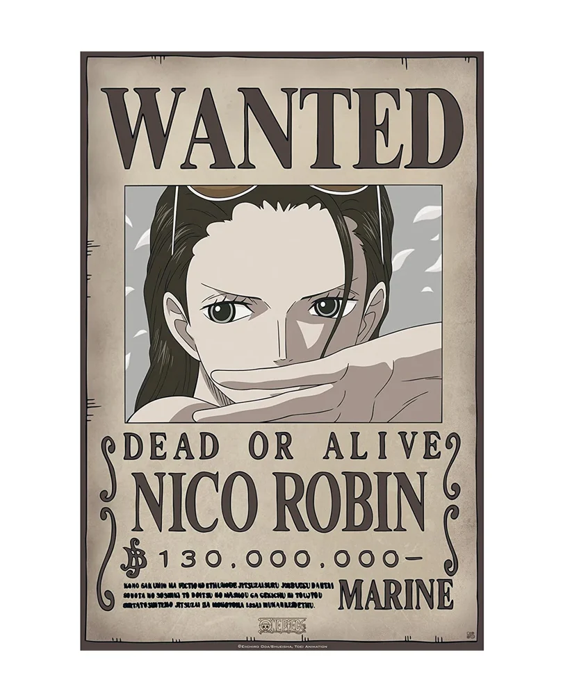 One Piece – Poster “WANTED NICO ROBIN” (52×38)