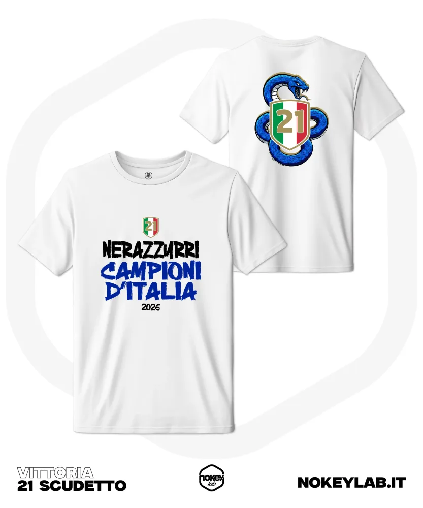T-Shirt 21° Scudetto: Celebra la Vittoria Biscione - immagine 2