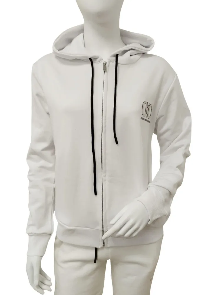ZeroPuntoZero Felpa Donna F/Zip Cappuccio