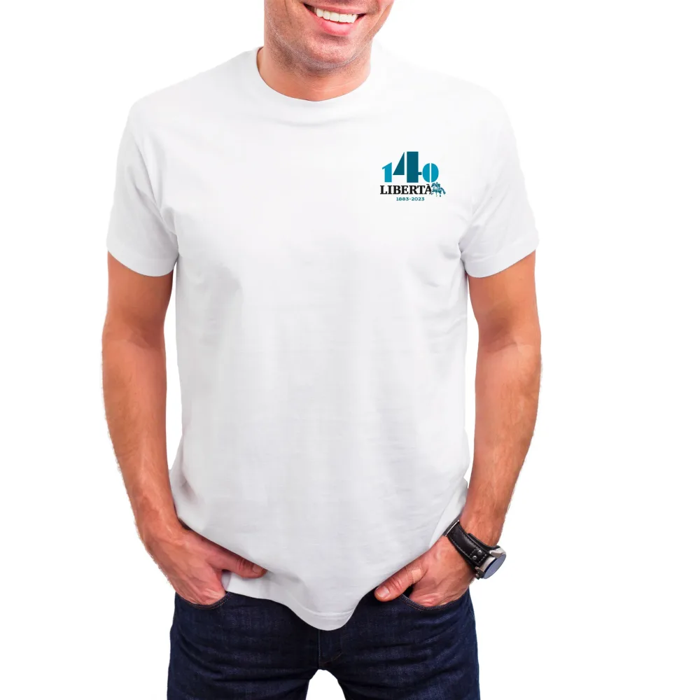 T-SHIRT UNISEX SPECIAL EDITION: 140 anni di Liberta' - immagine 3