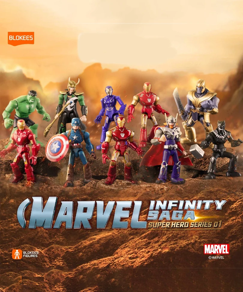Marvel Blokees Plastic Model Kit The Infinity Saga Galaxy Version 01 - Blind Box - immagine 3