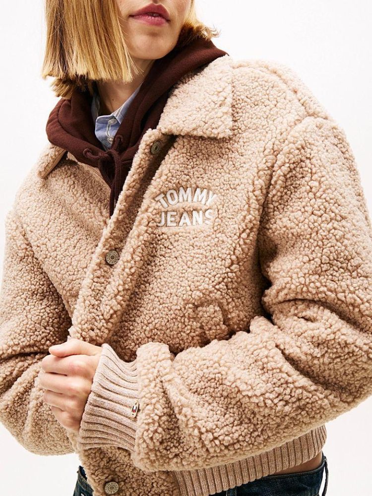 Tommy Hilfiger Giacca Donna Teddy Varsity Bomber - immagine 3