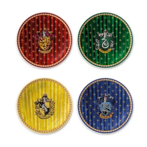 Harry Potter – The 4 Houses – Set of 4 Dessert Plates 19cm Harry Potter – The 4 Houses – Set of 4 Dessert Plates 19cm