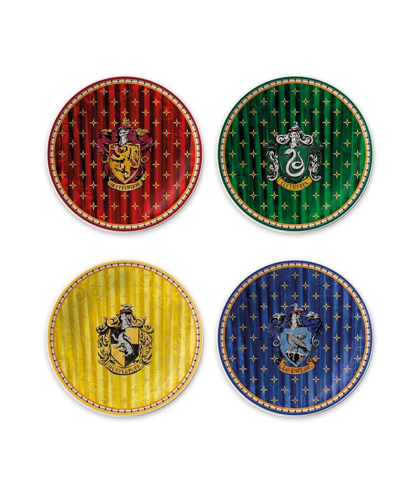 Harry Potter - The 4 Houses - Set of 4 Dessert Plates 19cm